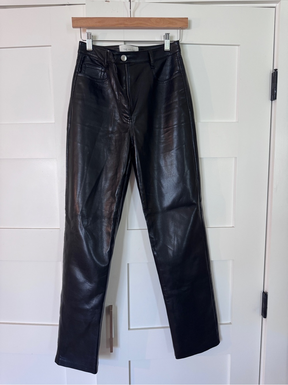 Wilfred Black Faux Leather The Melina Pants